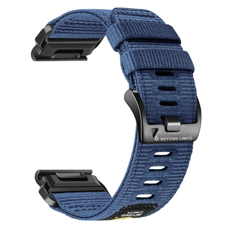Cinturino a sgancio rapido da 22 mm per Garmin Fenix 8 Pro AMOLED 47 mm / 8 AMOLED 47 mm / E 47 mm / quatix 8 / Tactix 8 47 mm Cinturino in nylon intrecciato per orologio tattico - Blu