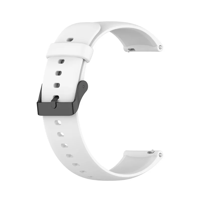 For Realme Watch 3 / Huawei Watch 3 / 3 Pro Watch Band 22mm Silicone Replacement Strap  - White