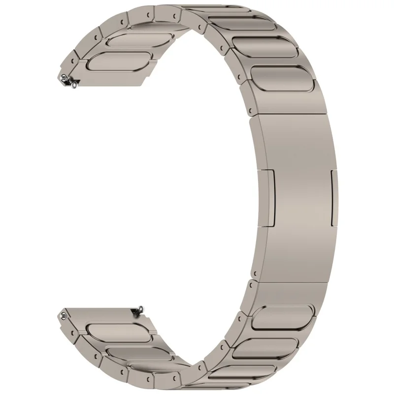 Pulseira para Huawei Watch GT 6 46mm / GT 6 Pro 46mm / GT 5 46mm, Fivela Tipo I, Pulseira de Liga de Titânio - Titânio