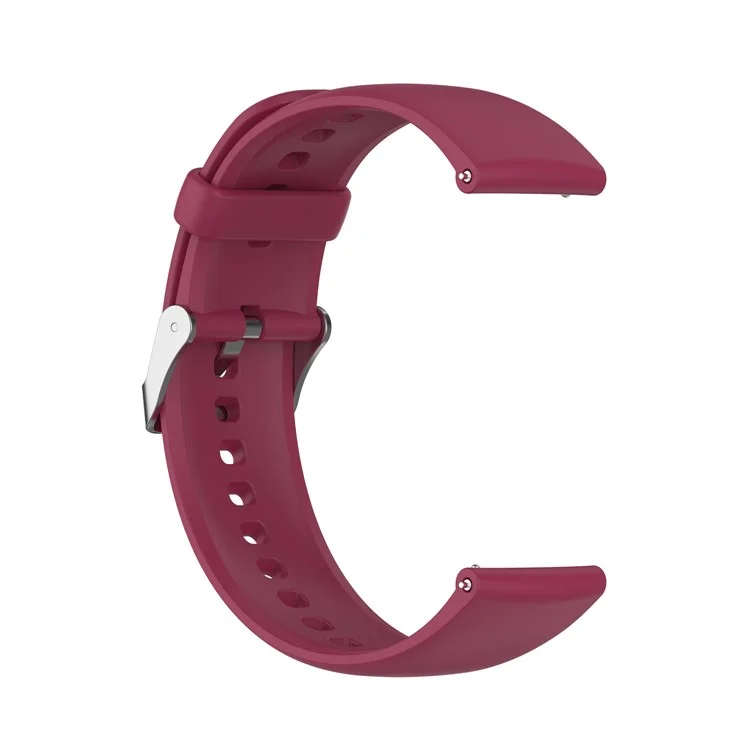 Für Realme Watch 3 / Huawei Watch 3 / 3 Pro Uhrenarmband 22mm Sportliches Silikon Armband - Weinrot