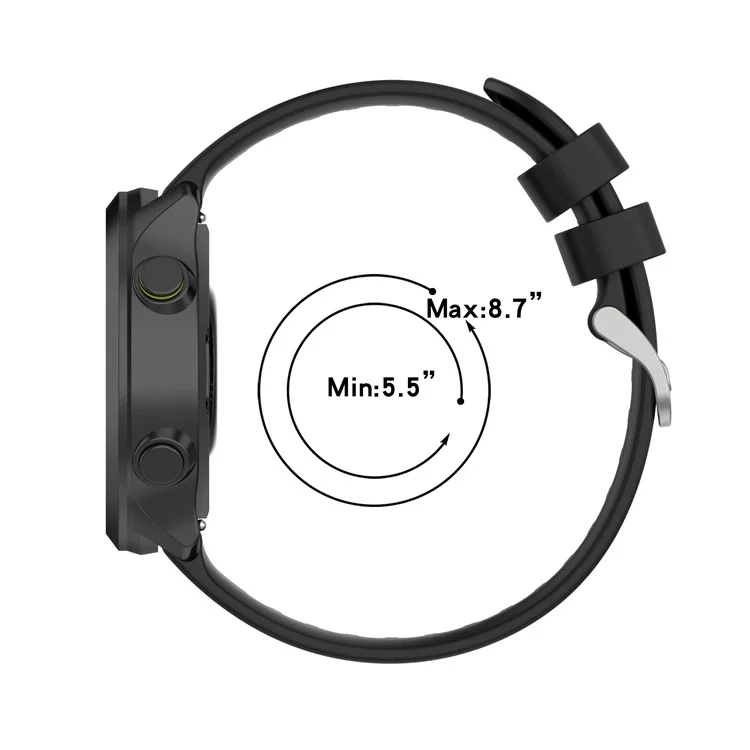 Bandilla de Reloj de Muñeca de Reemplazo de Silicona Suave de 20 mm de Textura Sembrada Para Garmin Forerunner 158 / Forerunner 55 - Naranja