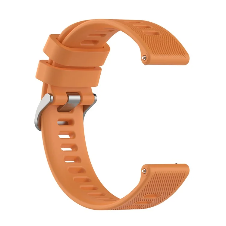 20mm Twill Texture Soft Adjustable Silicone Replacement Wrist Watch Band for Garmin Forerunner 158 / Forerunner 55 - Orange