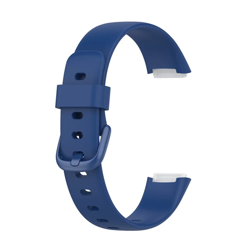 Replacement Silicone Adjustable Watch Band Wrist Strap for Fitbit Luxe, Size: L - Dark Blue