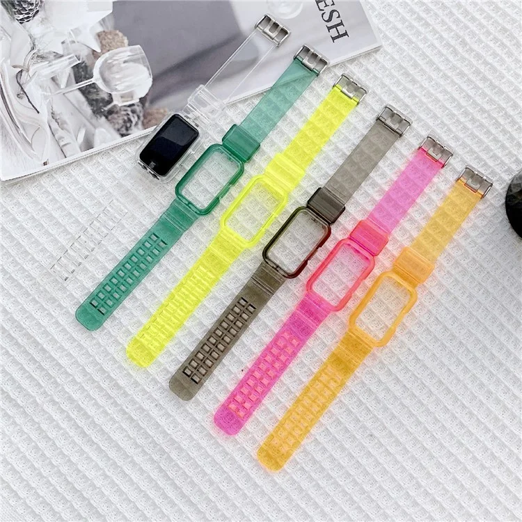 Clear TPU Ajuste Ajustável Banda Substituição da Banda Para a Banda Huawei 6 / Honor Band 6 - Transparente