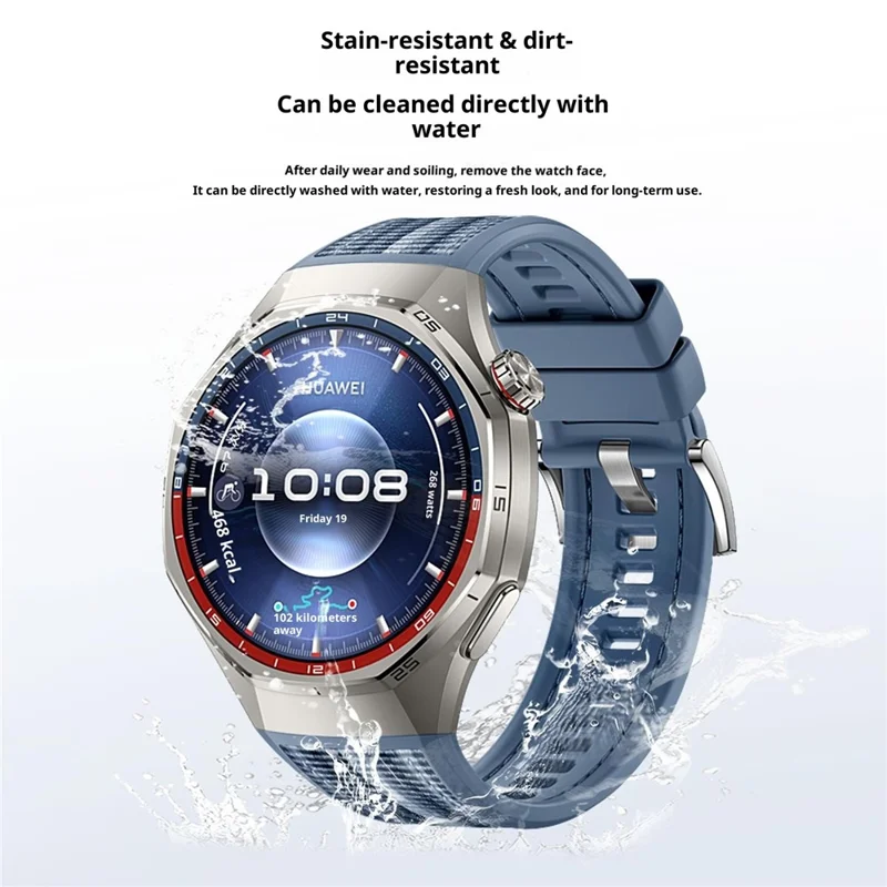 Huawei Watch GT 6 Pro 46mm Ersatz-Armband 22mm Nylon-Silikon-Hybrid-Armband - Grün