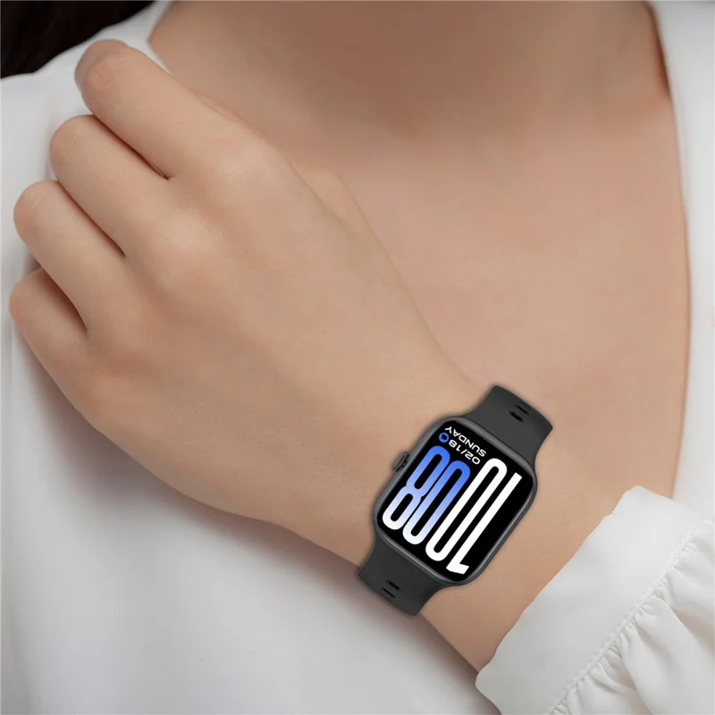 Bracelete de Silicone Leve para vivo Watch GT 2 / iQOO Watch GT 2 Banda de Relógio Substituível Ajustável - Preto