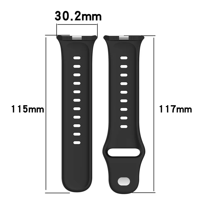 Bracelete de Silicone Leve para vivo Watch GT 2 / iQOO Watch GT 2 Banda de Relógio Substituível Ajustável - Preto