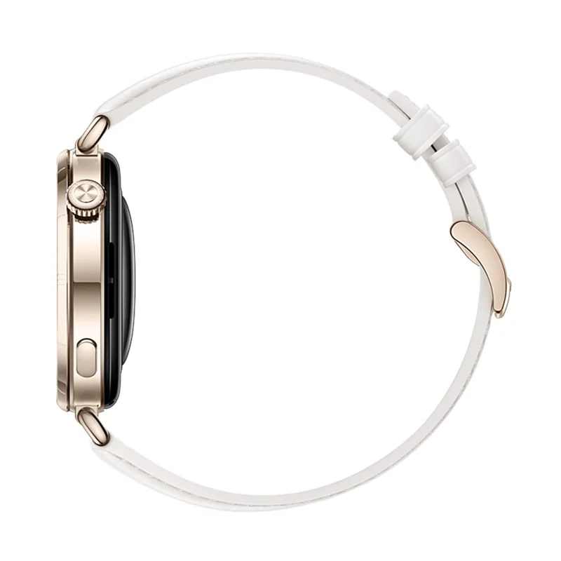 Cinturino in pelle genuina da 18 mm per Huawei Watch GT 6 / 5 / 4 41mm / Garmin Venu 3S Cinturino regolabile - Bianco