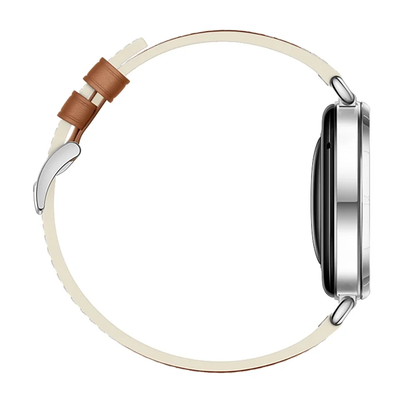 18mm Double-Sided Genuine Leather Strap for Huawei Watch GT 6 / 5 / 4 41mm / 5 Pro 42mm Replacement Watch Band - Brown