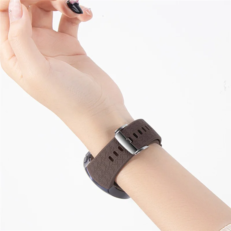 Bracelet en silicone texturé tissé de 22 mm pour Huawei Watch GT 5 Pro / 5 / 4 46mm / Watch 4 Bracelet de montre à dégagement rapide - Bleu