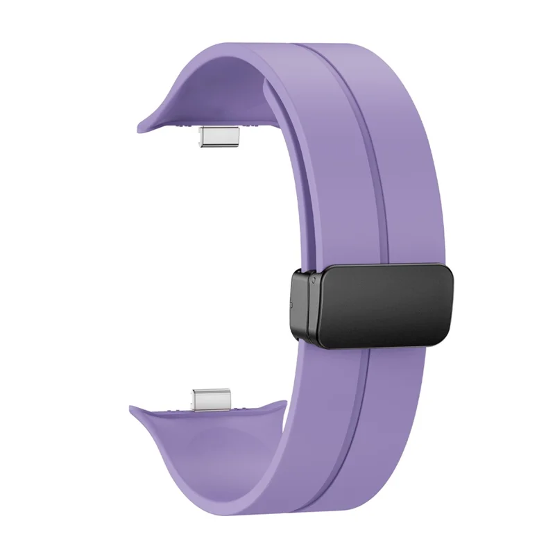 For vivo Watch GT 2 / iQOO Watch GT 2 Silicone Watch Band Magnetic Folding Clasp Replacement Strap - Purple