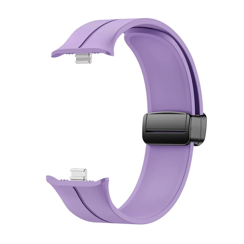 For vivo Watch GT 2 / iQOO Watch GT 2 Silicone Watch Band Magnetic Folding Clasp Replacement Strap - Purple