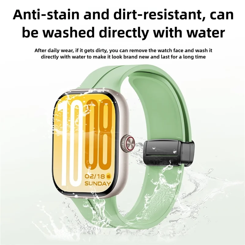 For vivo Watch GT 2 / iQOO Watch GT 2 Silicone Watch Band Magnetic Folding Clasp Replacement Strap - Purple