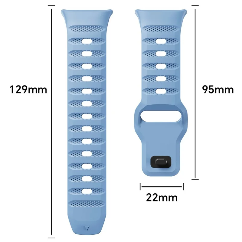 For vivo Watch GT 2 / iQOO Watch GT 2 Textured Silicone Band Solid Color Reverse Buckle Watch Strap - Purple
