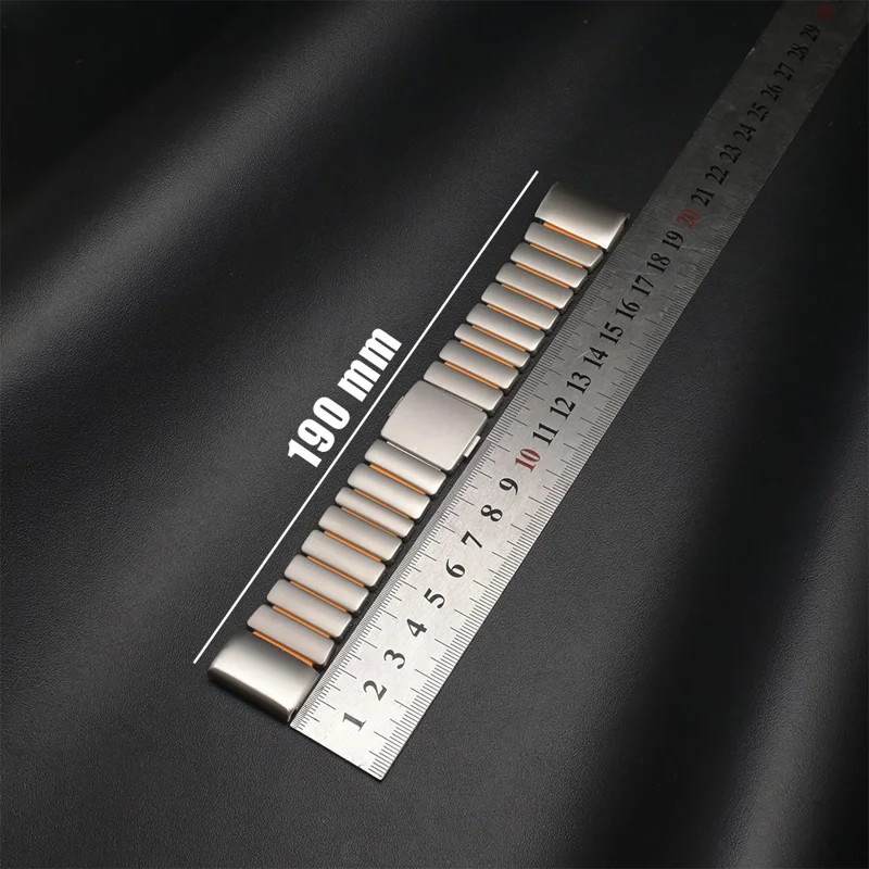 26mm 1-Bead Watch Strap For Garmin Fenix 8 Pro AMOLED 51mm / 8 51mm / Enduro 3 / Enduro 2 Titanium Alloy Band with Magnetic Buckle - Titanium / Orange