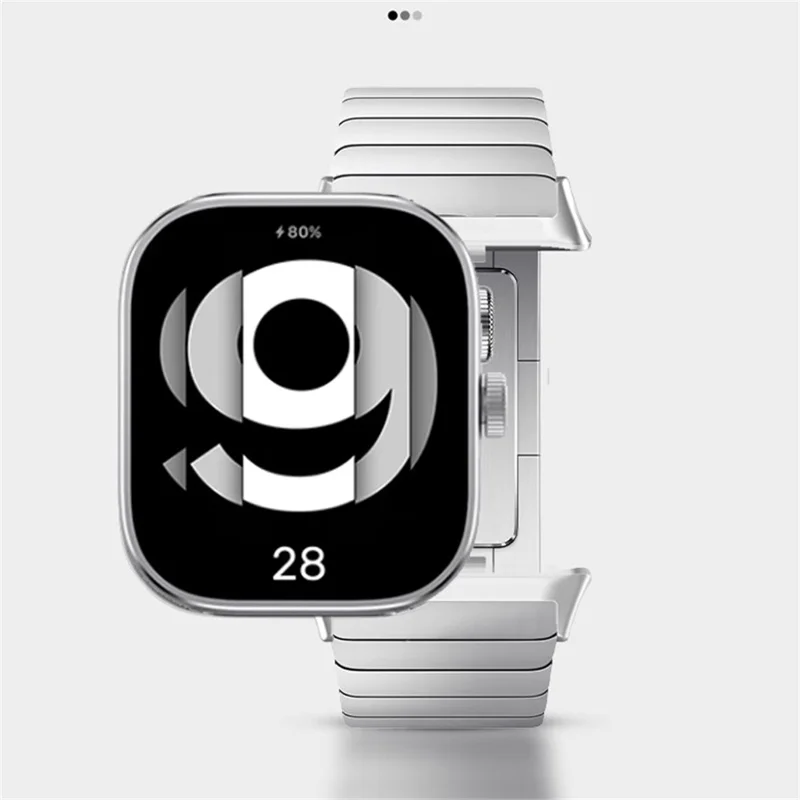 For vivo Watch GT 2 / iQOO Watch GT 2 Replacement Strap 1-Bead Titanium Alloy Watch Band - Silver