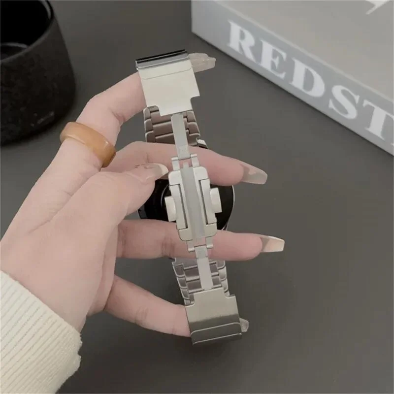 For vivo Watch GT 2 / iQOO Watch GT 2 Replacement Strap 1-Bead Titanium Alloy Watch Band - Silver