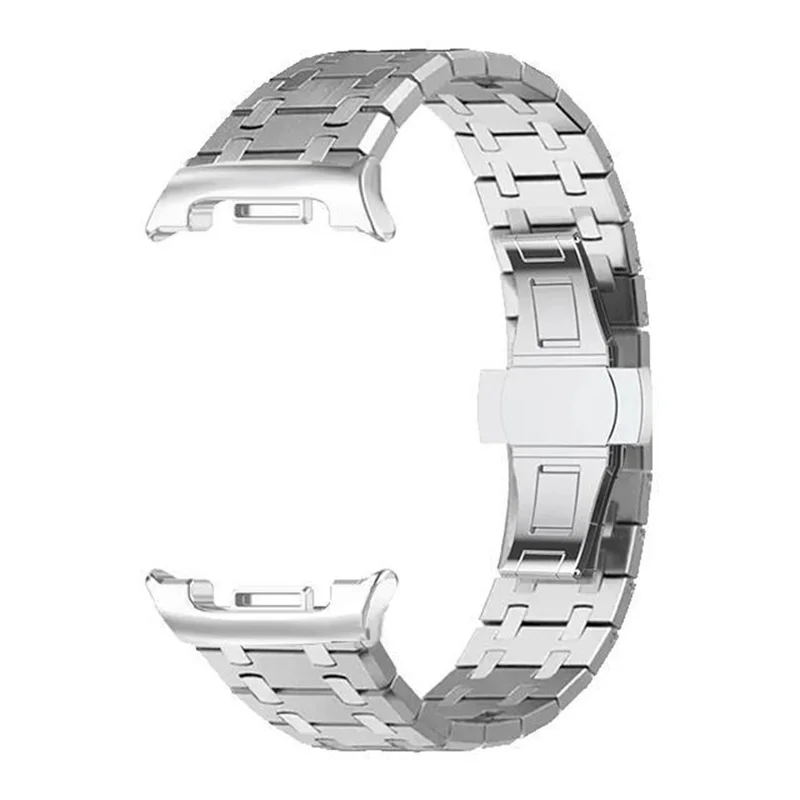 Titanium Alloy Watch Band for Samsung Galaxy Watch8 44mm / 40mm / 8 Classic 46mm Butterfly Clasp Replacement Strap - Silver