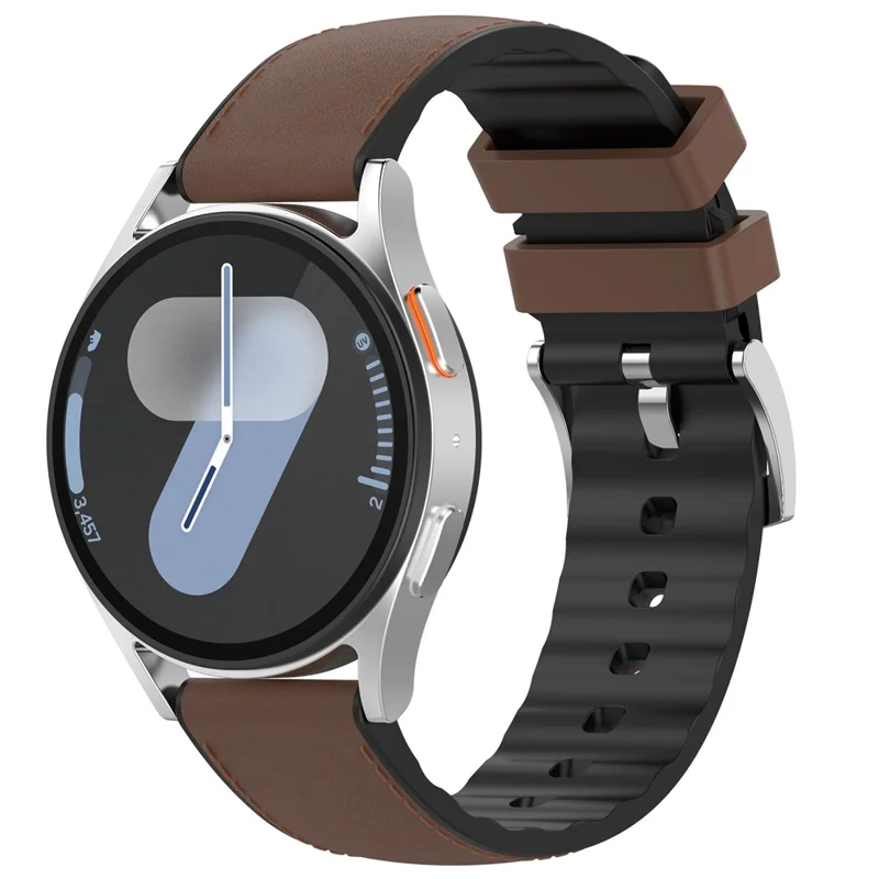 22 мм PU + силиконовый ремешок для Garmin Forerunner 570 47 мм / Forerunner 970 / 265 / 255 Сменные ремешки для часов - Кофе