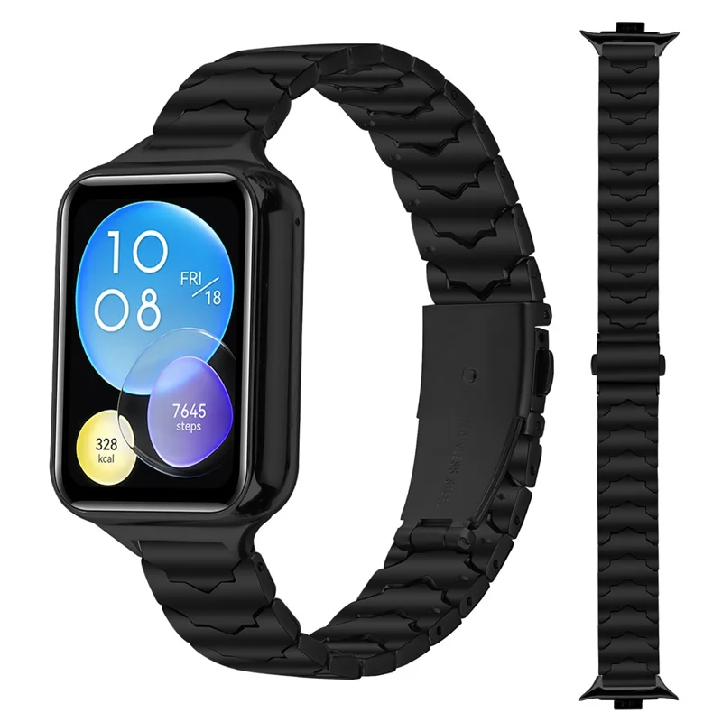 Fledermaus-Design Schwarzes Uhrenarmband für Xiaomi Redmi Watch 5 / 4 Edelstahl verstellbares Band mit Faltschließe