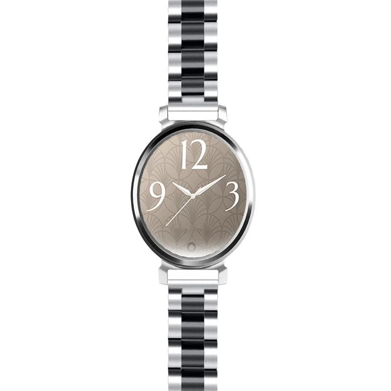 Garmin Lily 2 Elektrolytisch beschichtetes Edelstahl-Uhrenarmband - Schwarze Splicing-Ersatzriemen