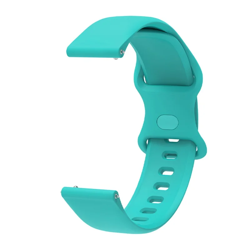 Replacement Silicone Wrist Strap Adjustable Smart Watch Band 22mm for Samsung Huawei Amazfit - Green