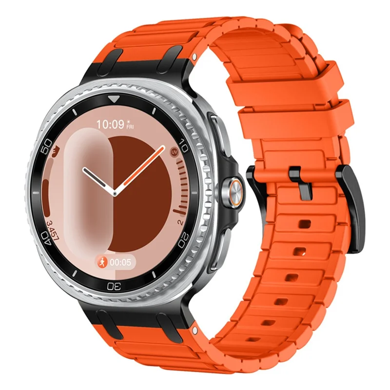 Thickened Silicone Strap for Samsung Galaxy Watch8 44mm / 40mm / 8 Classic 46mm Watch Band - Orange