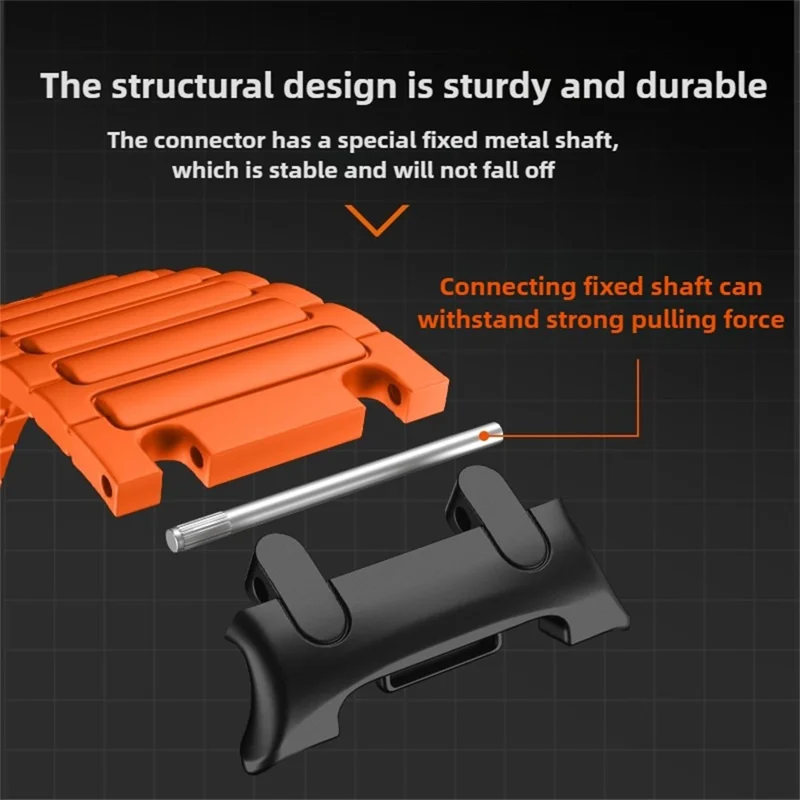 Thickened Silicone Strap for Samsung Galaxy Watch8 44mm / 40mm / 8 Classic 46mm Watch Band - Orange