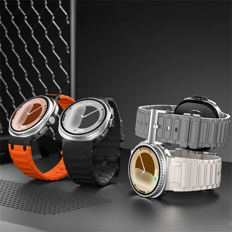 Thickened Silicone Strap for Samsung Galaxy Watch8 44mm / 40mm / 8 Classic 46mm Watch Band - Orange