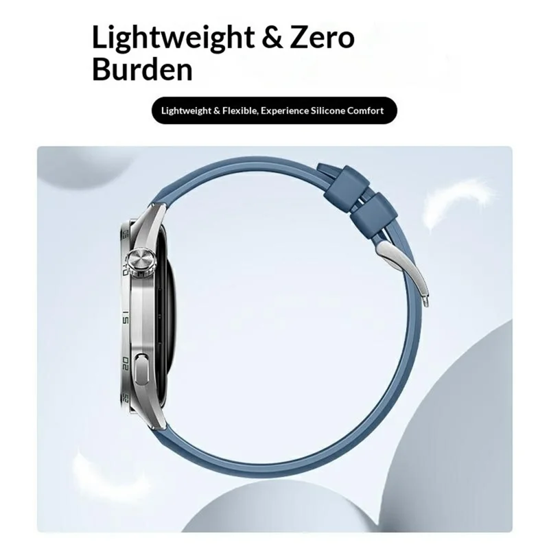 Cinturino per orologio da 22 mm per Huawei Watch GT 6 / 5 Pro / 5 46 mm in silicone con pulsante a sgancio rapido - Nero