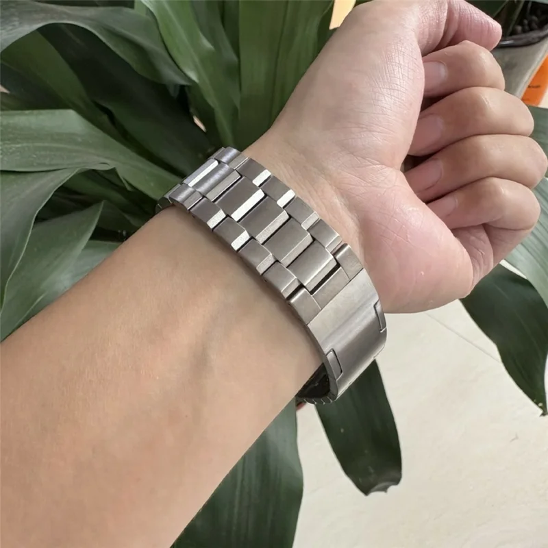 Cinturino in lega di titanio a tre maglie da 26 mm per Garmin Fenix 8 51 mm / Enduro 3 / Enduro 2 - Argento