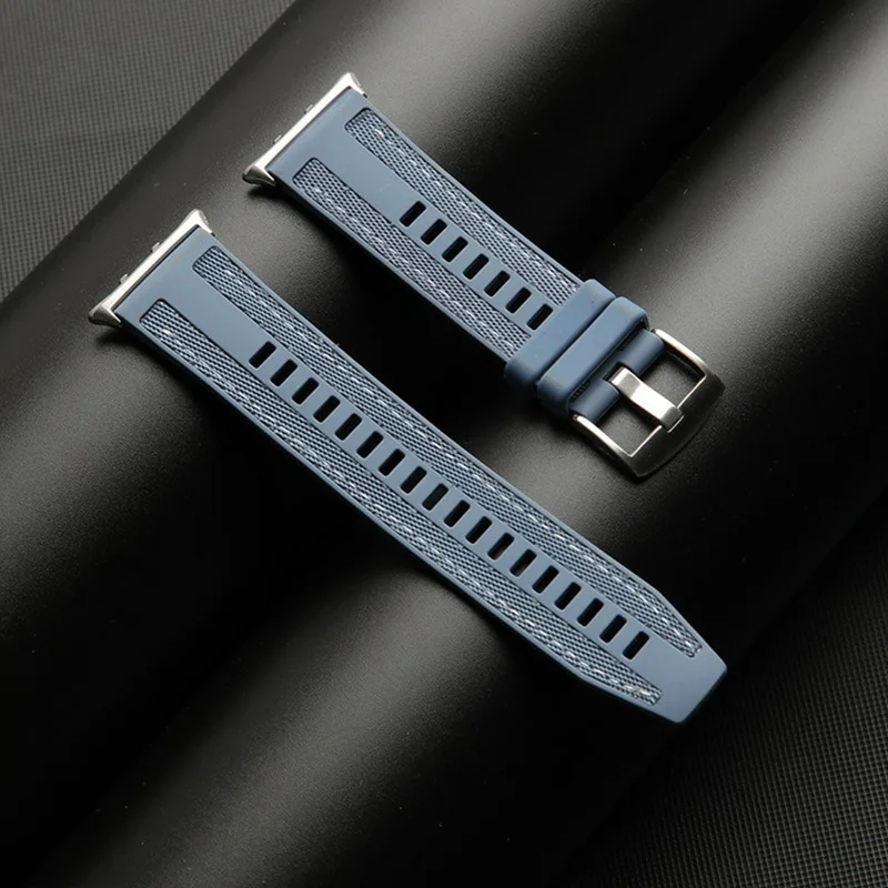 Per Honor Watch X5 Cinturino in silicone intrecciato traspirante Cinturino regolabile - Blu pastello