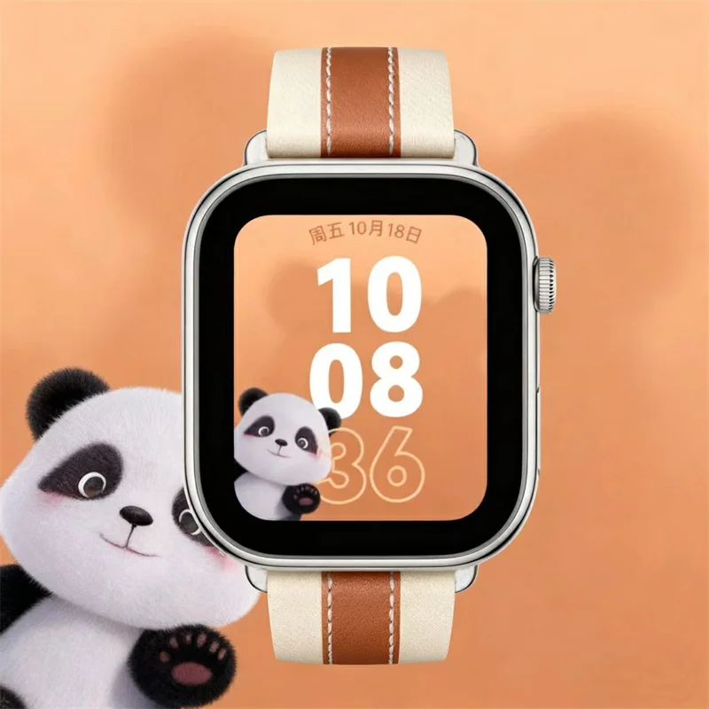 Color Matching Genuine Leather Strap for Apple Watch Series 11 10 42mm  /  9 8 7 41mm  /  SE3 SE2 SE 6 5 4 40mm  /  3 2 1 38mm Quick Release Watch Band - Brown