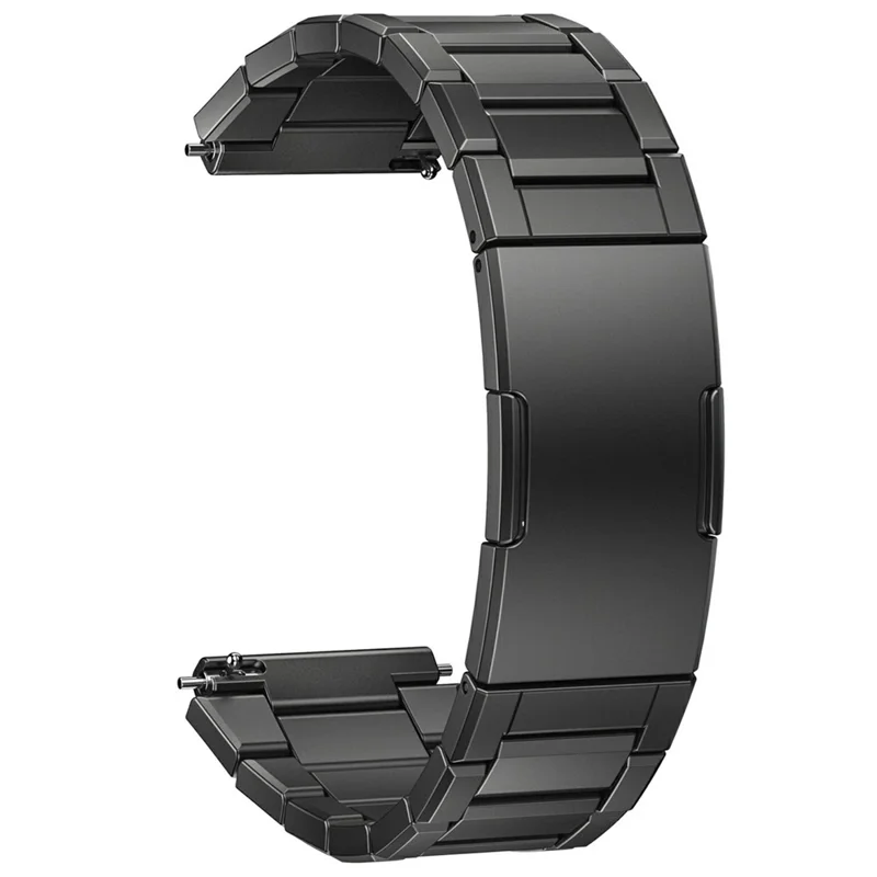 22mm Titanium Alloy Watch Band For Huawei Watch Ultimate 2 Bamboo Joint Design Folding Clasp Replacement Strap - Black