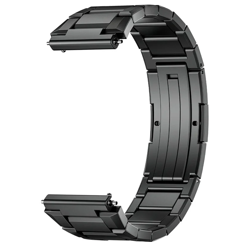 22mm Titanium Alloy Watch Band For Huawei Watch Ultimate 2 Bamboo Joint Design Folding Clasp Replacement Strap - Black