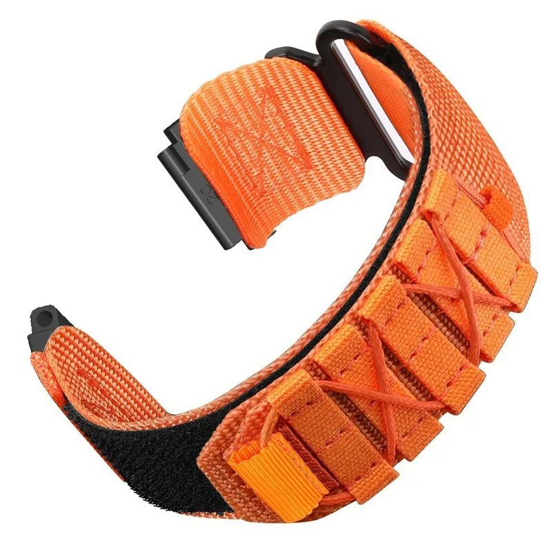Cinturino in Nylon per Huami Amazfit GTR 3 Pro, Cinturino con Chiusura a Strappo, Stile Militare - Arancione