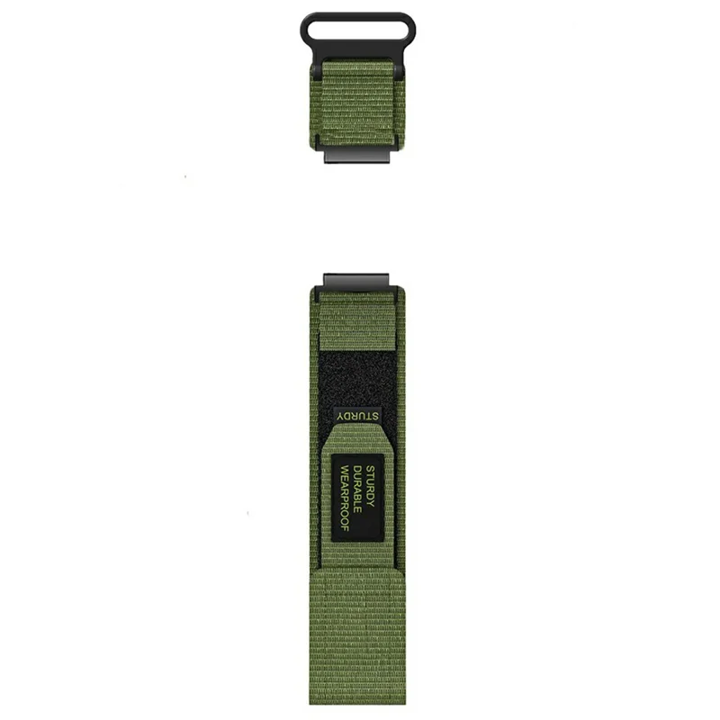 Nylon Watch Band for Huami Amazfit T-Rex 3 Pro 44mm Loop Fastener Strap - Army Green