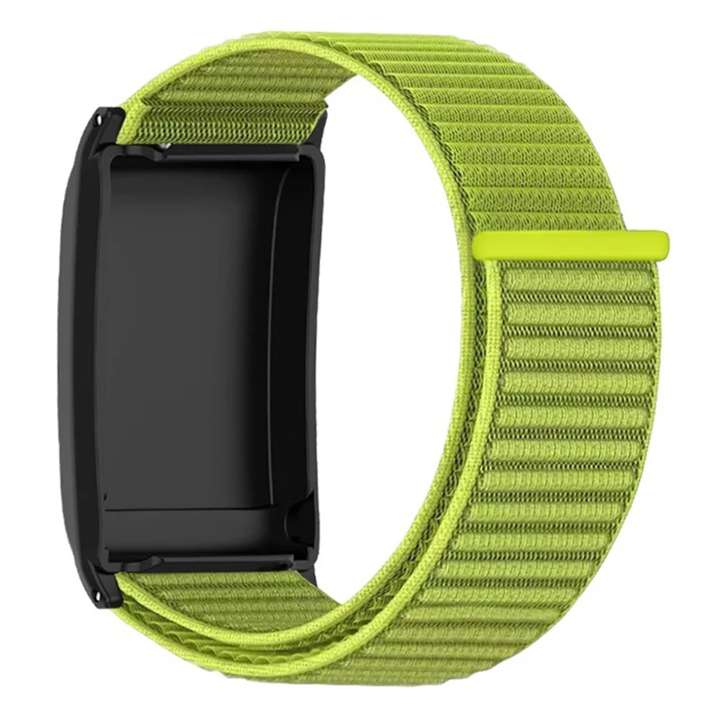 Wrist Strap for WHOOP 5.0 Magic Tape Nylon Woven Watch Band - Green