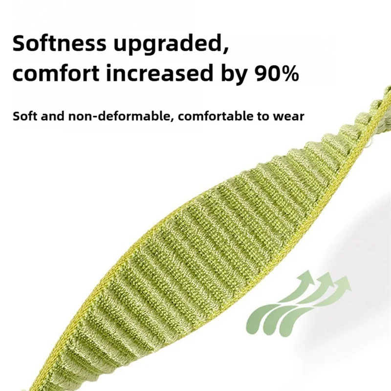 Wrist Strap for WHOOP 5.0 Magic Tape Nylon Woven Watch Band - Green