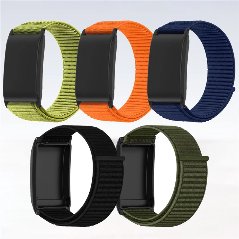 Wrist Strap for WHOOP 5.0 Magic Tape Nylon Woven Watch Band - Green