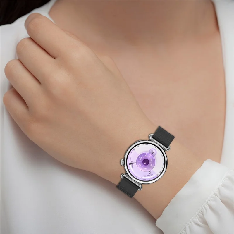 22-мм полосатый силиконовый ремешок для Huawei Watch GT 6 / 5 / 5 Pro / 4 46 мм / Watch Ultimate / Ultimate 2, магнитный ремешок для часов — черный