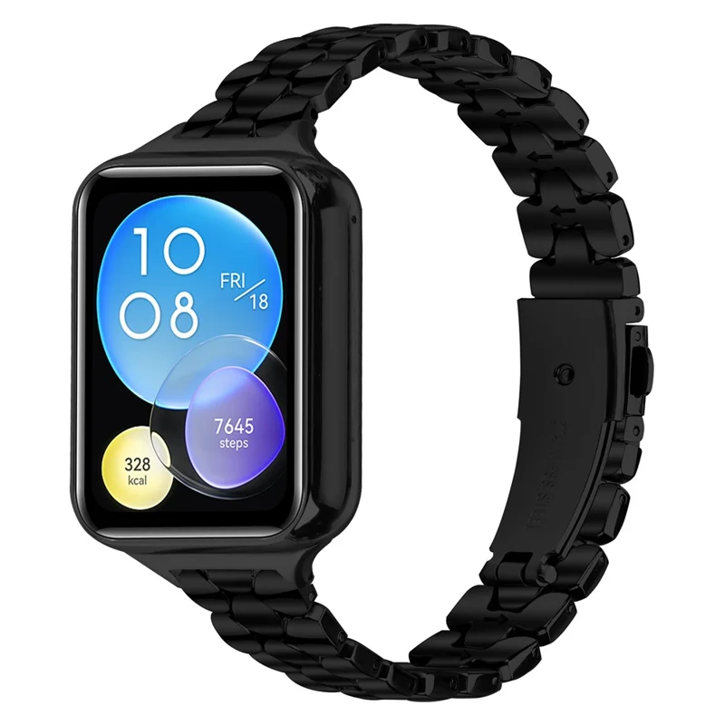 For Xiaomi Redmi Watch 5 / 4 Watch Band Pearl-Shape Stainless Steel Black Wrist Strap