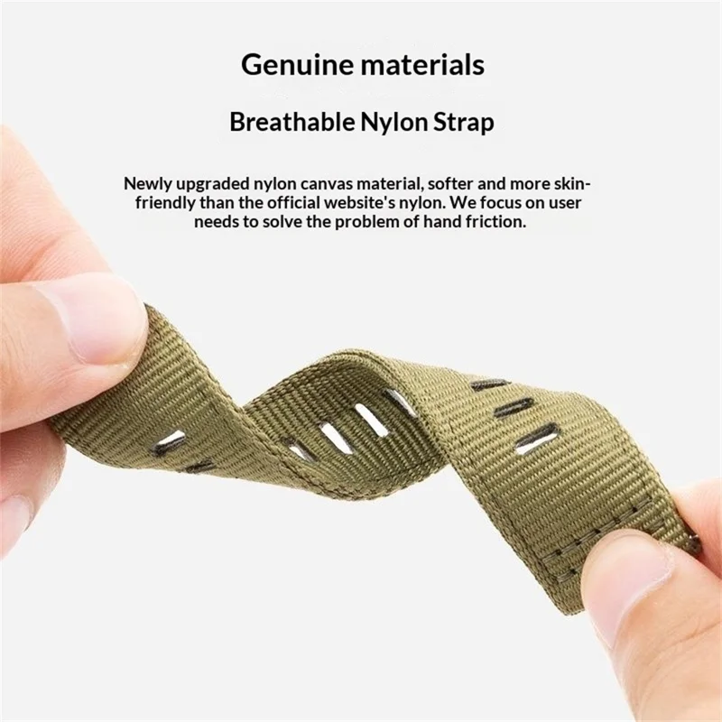 Pulseira de Nylon Trançado 22mm para Huawei Watch GT 6 46mm, Fivela de Pino - Verde Exército
