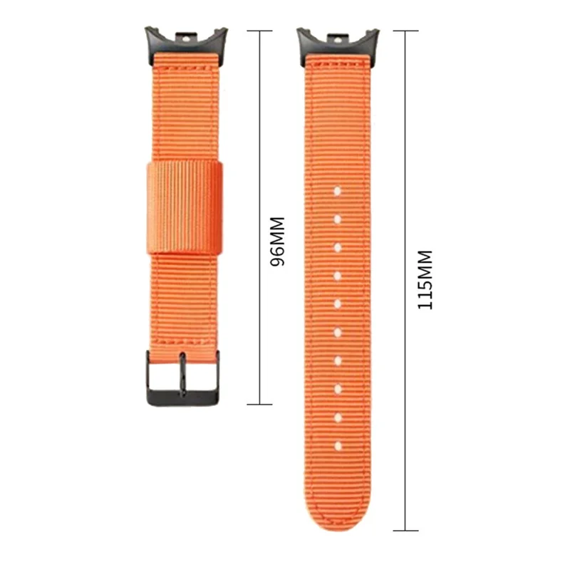 For Xiaomi Smart Band 10  /  9  /  8 Woven Nylon Watch Band Pin Buckle Strap - Army Green