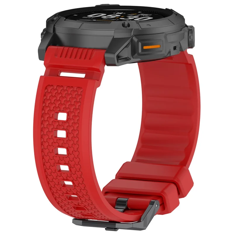 24mm Armor Watch Band for Coros Nomad / Garmin Venu X1 / TicWatch Atlas Adjustable Silicone Strap - Red