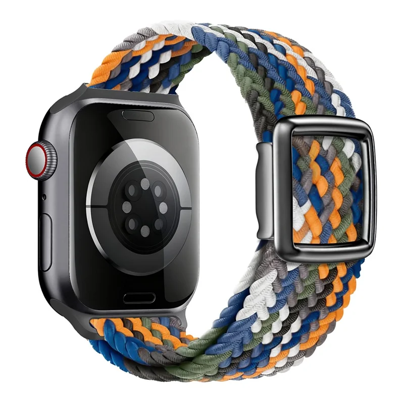 Cinturino Magnetico in Nylon per Apple Watch Ultra 3 2 1 49mm / Series 11 10 46mm / 9 8 7 45mm / SE3 SE2 SE 6 5 4 44mm / 3 2 1 42mm Cinturino Intrecciato Regolabile - Multicolore