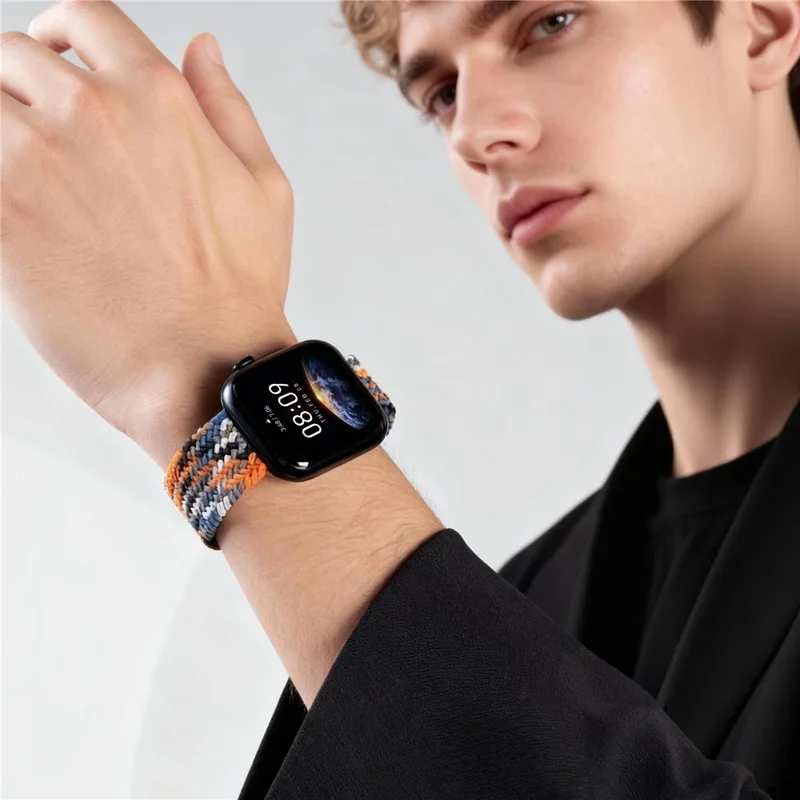 Cinturino Magnetico in Nylon per Apple Watch Ultra 3 2 1 49mm / Series 11 10 46mm / 9 8 7 45mm / SE3 SE2 SE 6 5 4 44mm / 3 2 1 42mm Cinturino Intrecciato Regolabile - Multicolore