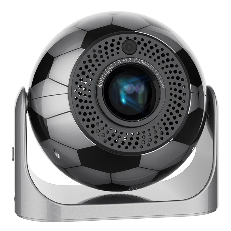 Shape Projector JY360 Football Shape Portable Projector Android 13.0 Auto Focus Mini ...