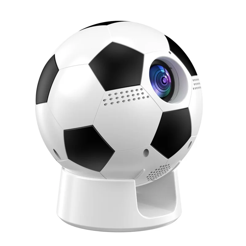 YT600 Football Design Projector Android 13.0 Portable Mini Projector with 2.4G / 5G WiFi 6 BT5.4 170 ANSI for Home Theater - US Plug