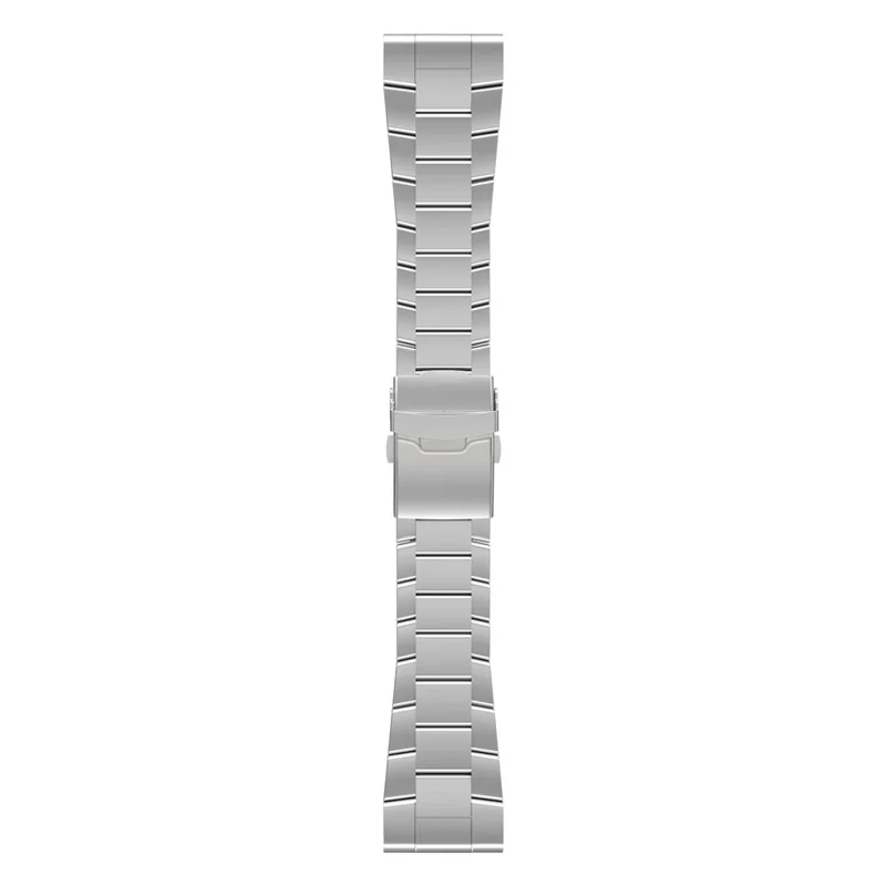 22mm Quick Release Watch Band for Garmin Fenix 8 Pro AMOLED 47mm / 8 47mm / Fenix E 47mm Titanium Alloy Strap with Double-Fold Buckle - Silver